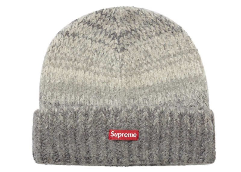 Supreme Gradient Stripe Beanie Grey