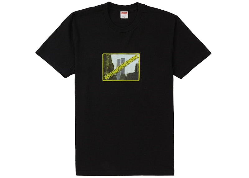 Supreme Greetings Tee Black