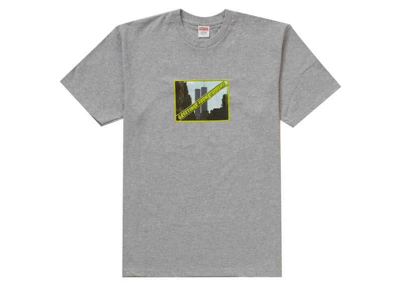 Supreme Greetings Tee Heather Grey