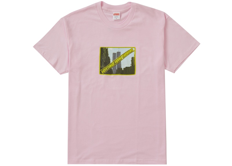 Supreme Greetings Tee Light Pink