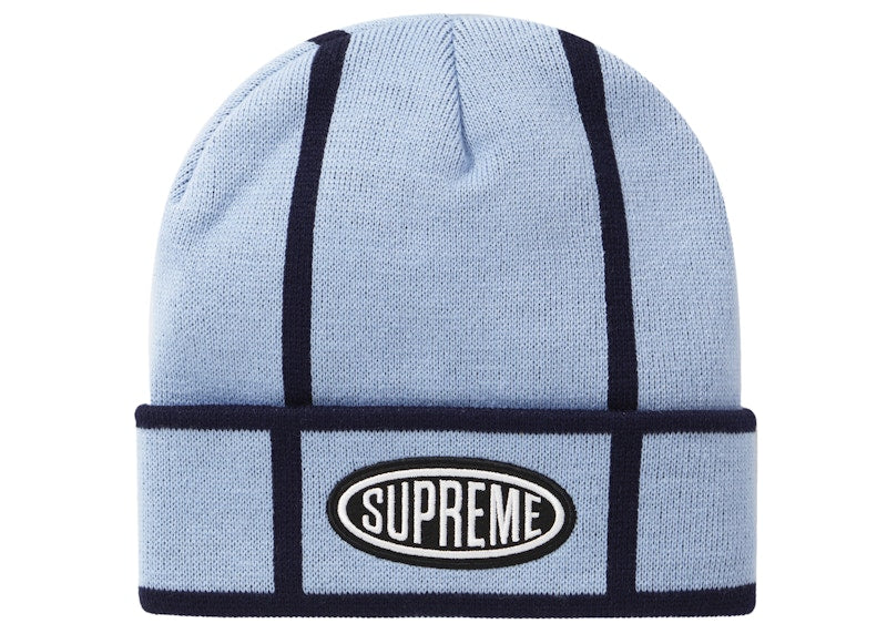 Supreme Grid Beanie Light Blue