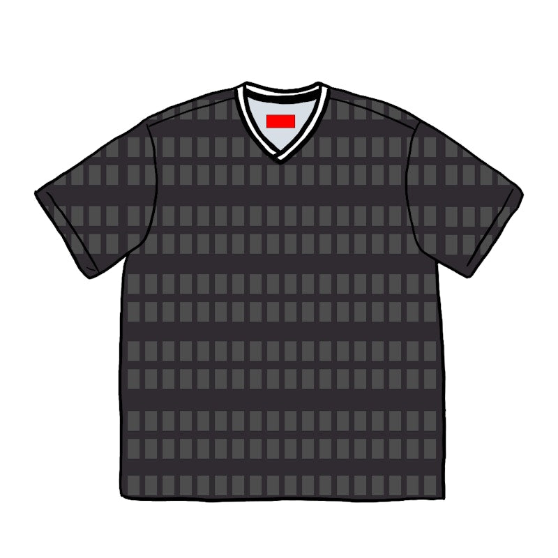 Supreme Grid Soccer Jersey Black