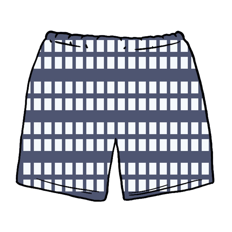 Supreme Grid Soccer Short Navy