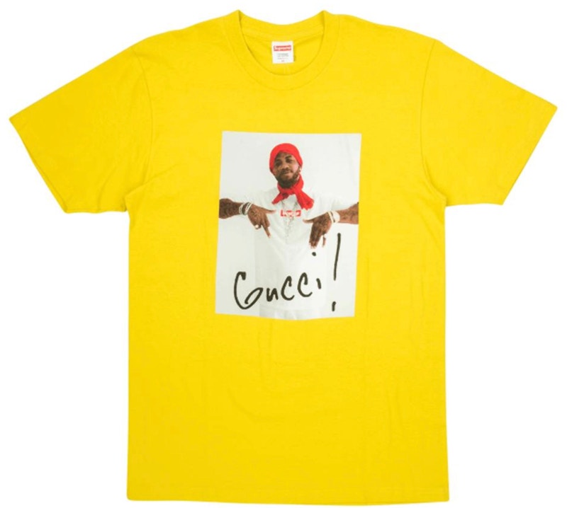 Supreme Gucci Mane Tee Yellow