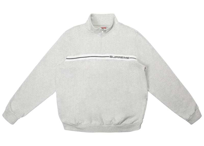Supreme Half Zip Warm Up Ash Grey