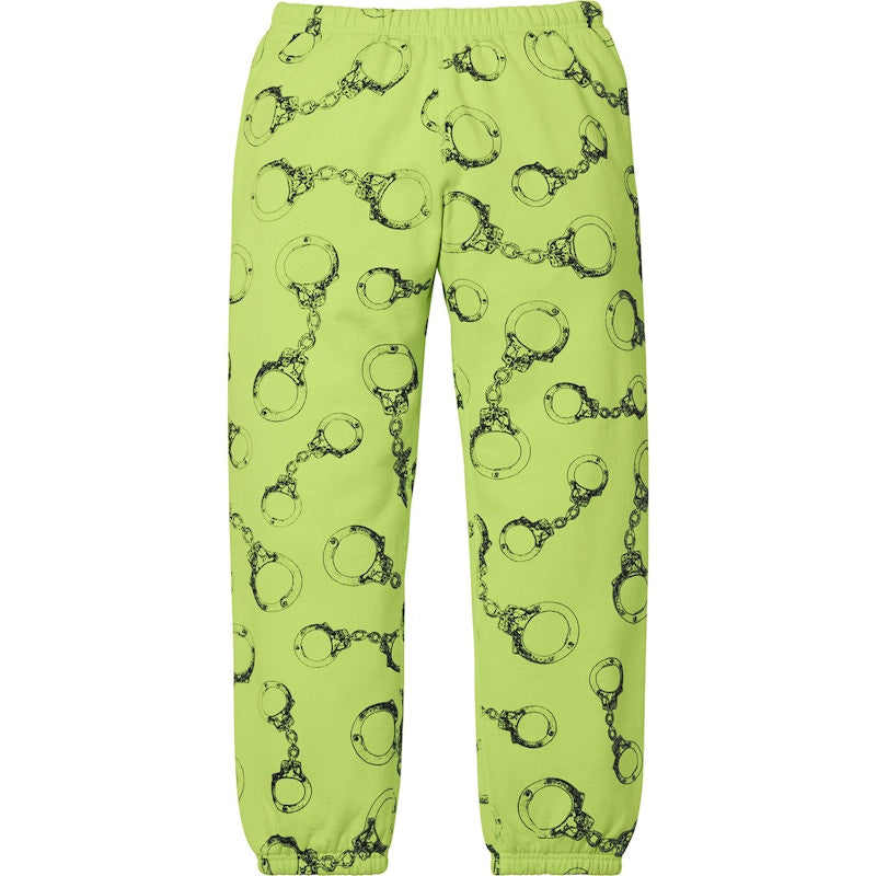 Supreme Handcuffs Sweatpant Bright Green