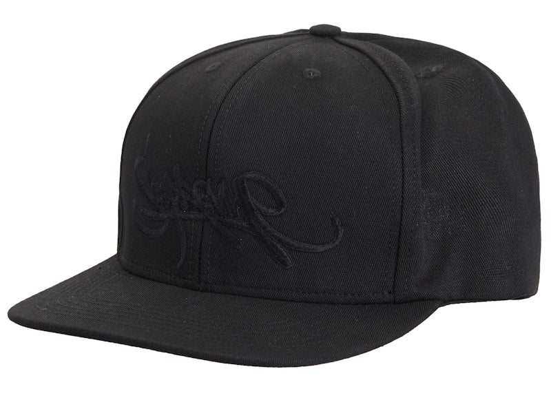 Supreme Handstyle 6-Panel Black