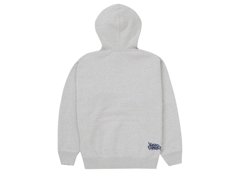 Supreme Handstyle Hooded Sweatshirt Heather Grey