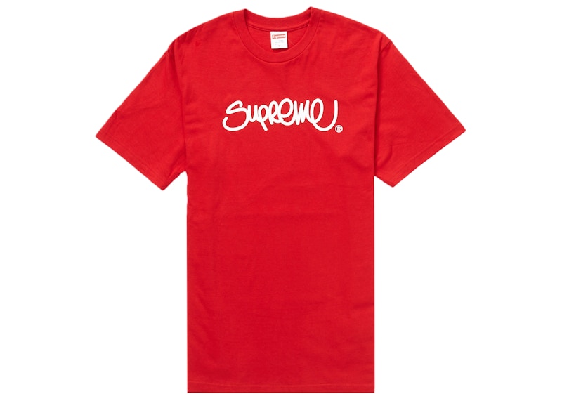 Supreme Handstyle Tee Red