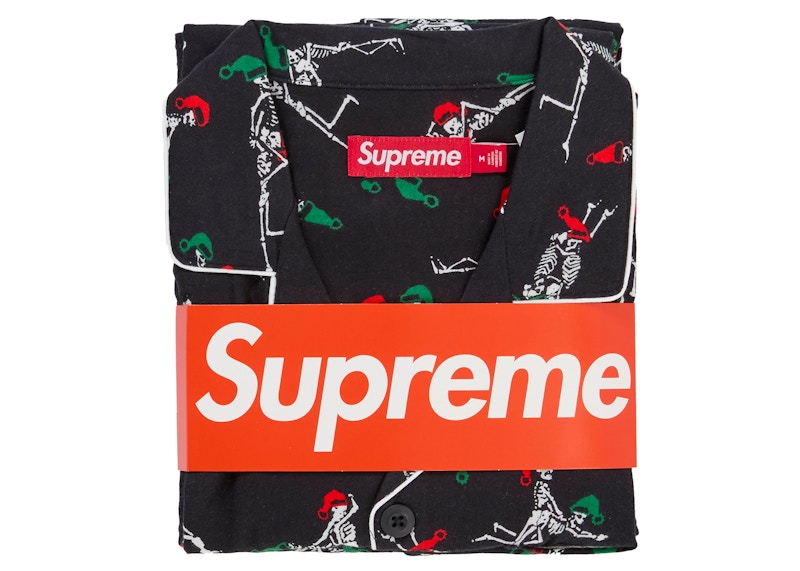 Supreme Hanes Holiday Pajama Set Black