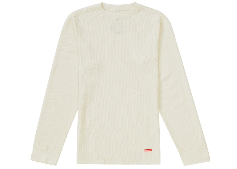 Supreme Hanes Thermal Crew (1 Pack) FW19 Natural
