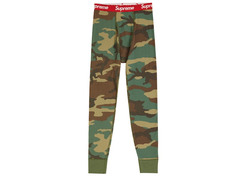 Supreme Hanes Thermal Pant (1 Pack) FW19 Woodland Camo