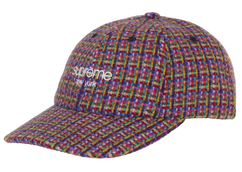 Supreme Harris Tweed 6-Panel Hat (FW25) Red