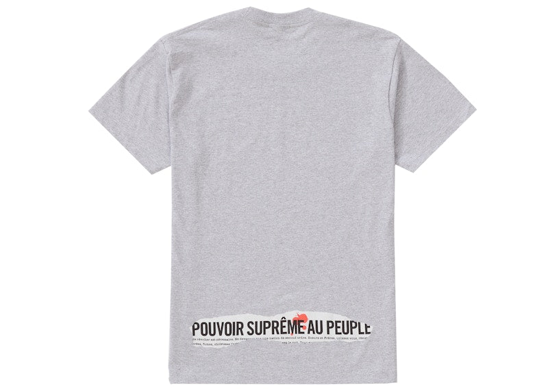 Supreme Headline Tee Heather Grey