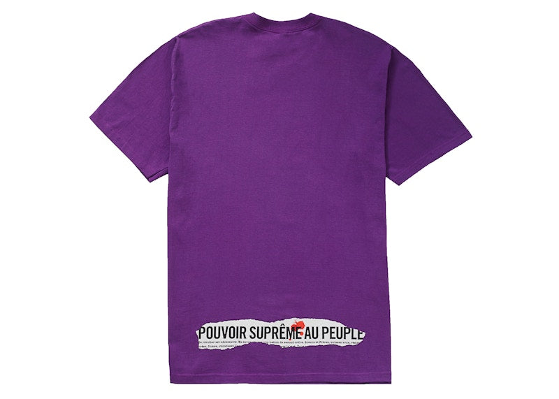 Supreme Headline Tee Purple