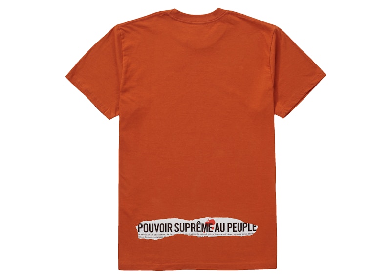 Supreme Headline Tee Rust