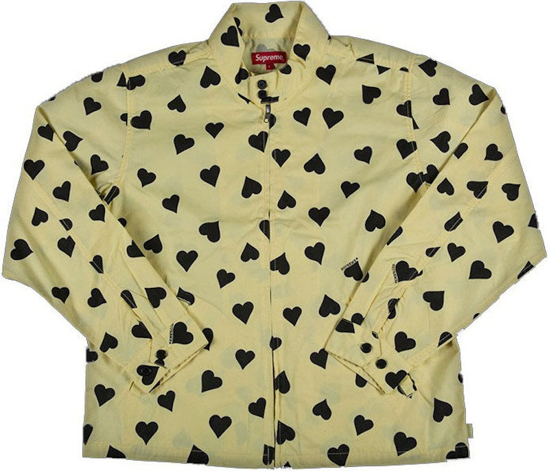 Supreme Hearts Harrington Jacket Light Yellow