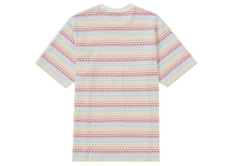 Supreme Hearts Jacquard S/S Top White