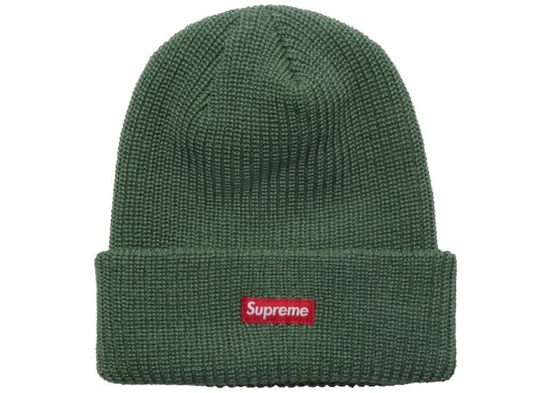 Supreme Heather Loose Gauge Beanie Heather Green