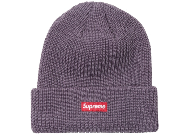 Supreme Heather Loose Gauge Beanie Heather Purple