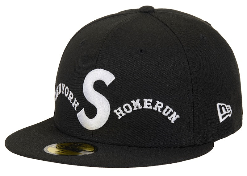 Supreme Homerun S Logo New Era 59Fifty Hat Black