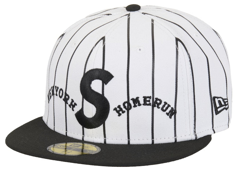 Supreme Homerun S Logo New Era 59Fifty Hat White