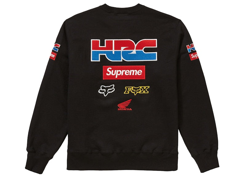 Supreme Honda Fox Racing Crewneck Black