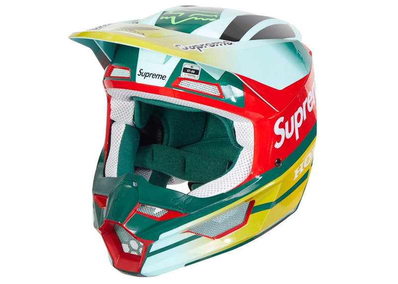 Supreme Honda Fox Racing V1 Helmet Moss