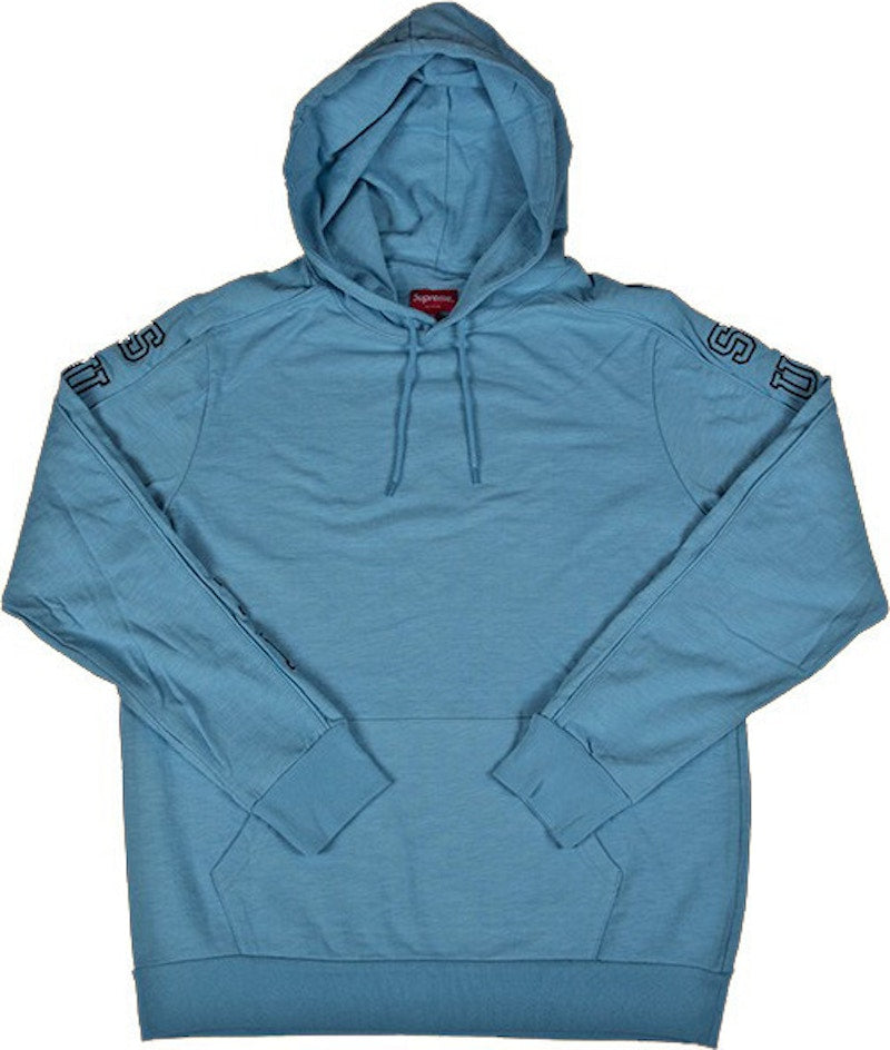 Supreme Hooded Sleeve Stripe Top Blue