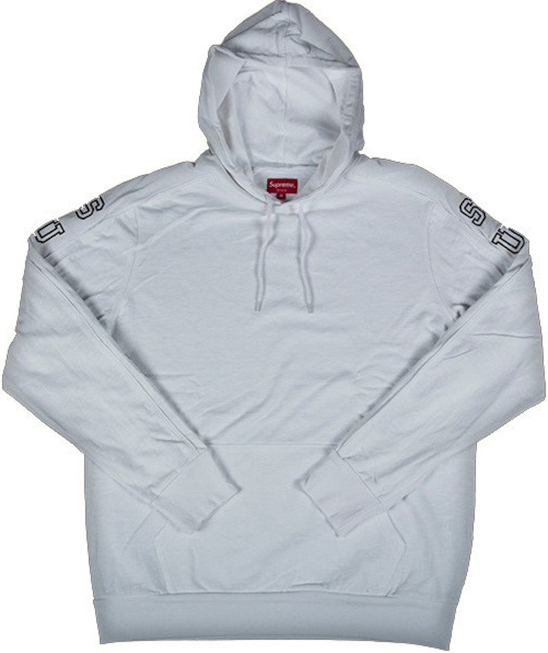 Supreme Hooded Sleeve Stripe Top White