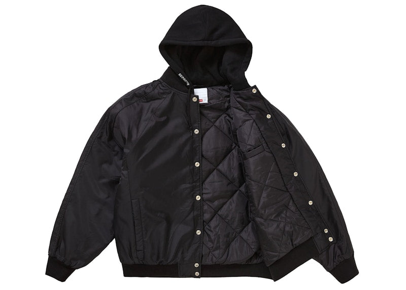Supreme Hooded Stadium Jacket Black