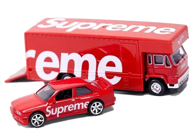 Supreme Hot Wheels Fleet Flyer + 1992 BMW M3 Red