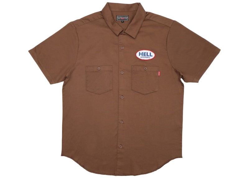 Supreme Hysteric Glamour S/S Work Shirt Brown