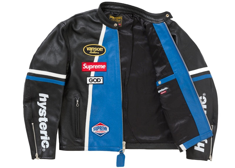 Supreme Hysteric Glamour Vanson Leather Jacket Black