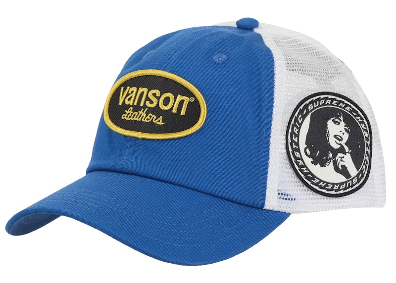 Supreme Hysteric Glamour Vanson Leather Mesh Back 6-Panel Blue