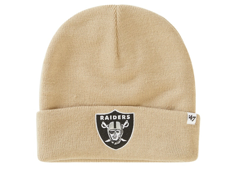 Supreme NFL x Raiders x '47 Beanie Tan