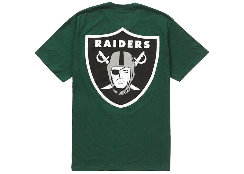 Supreme NFL x Raiders x '47 Pocket Tee Dark Green
