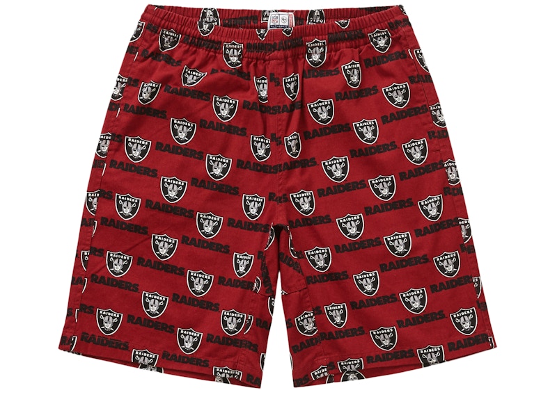 Supreme NFL x Raiders x '47 Twill Short Light Burgundy