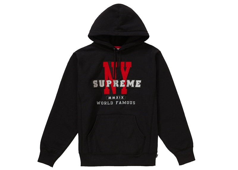 Supreme NY Hooded Sweatshirt Black