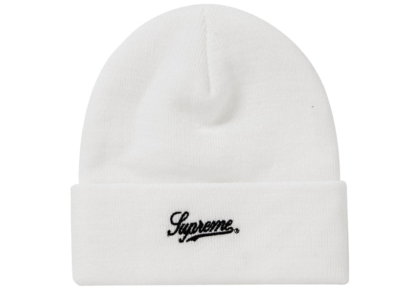 Supreme NY Patch Beanie White