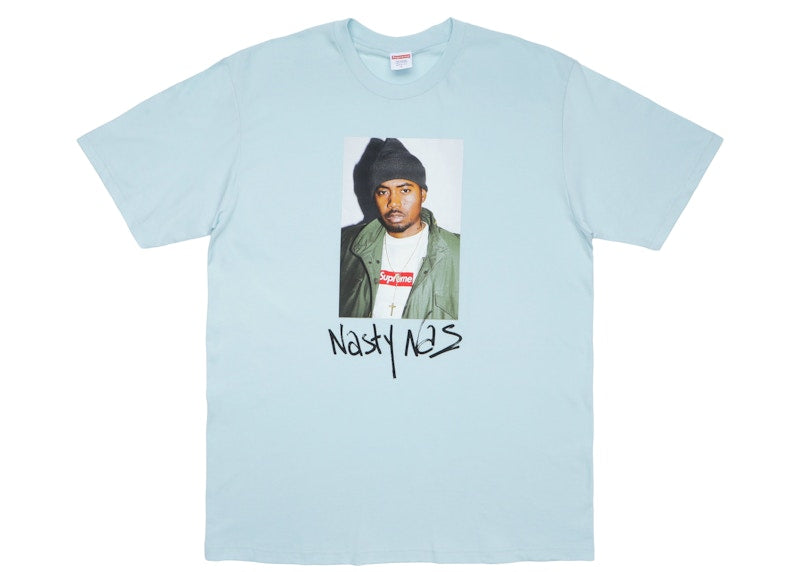 Supreme Nas Tee Pale Blue