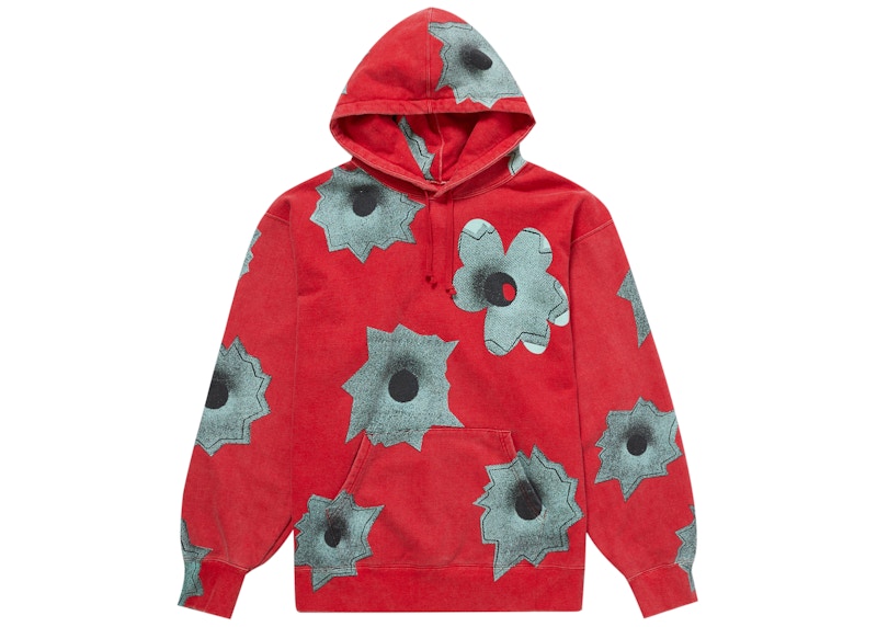 Supreme Nate Lowman Hooded Sweatshirt Red