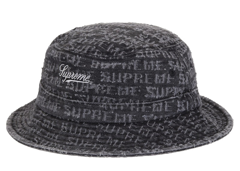Supreme Needle Punch Denim Crusher Black