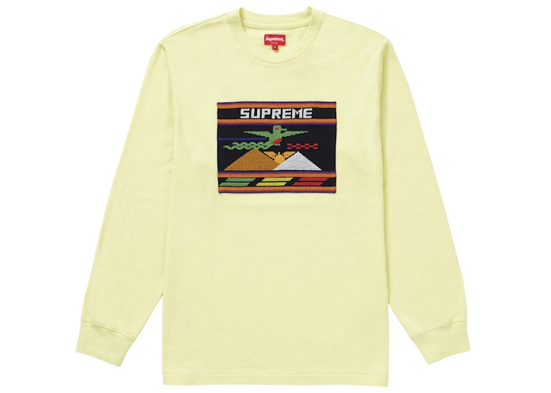 Supreme Needlepoint Patch L/S Top Pale Yellow