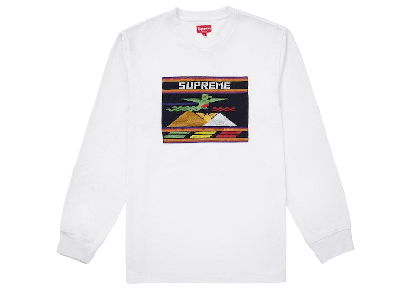 Supreme Needlepoint Patch L/S Top White