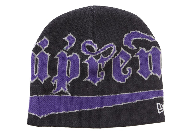 Supreme New Era Accent Beanie Navy