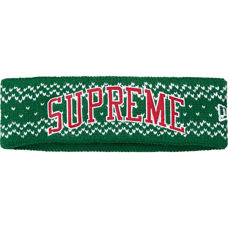 Supreme New Era Arc Logo Headband (FW17) Green