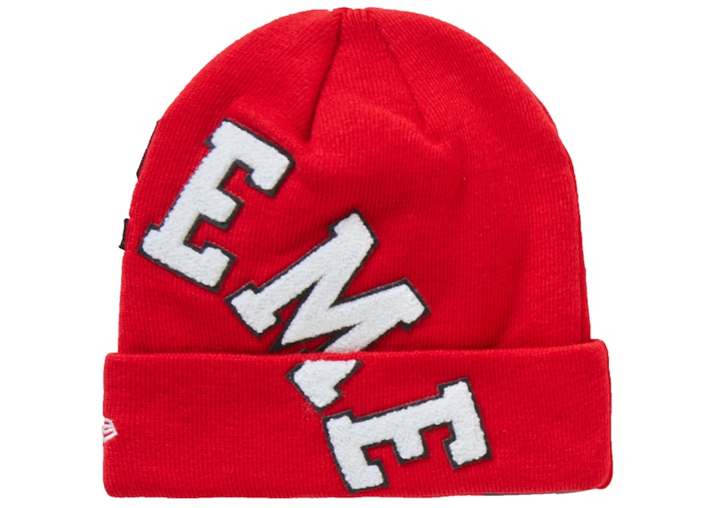 Supreme New Era Big Arc Beanie Red
