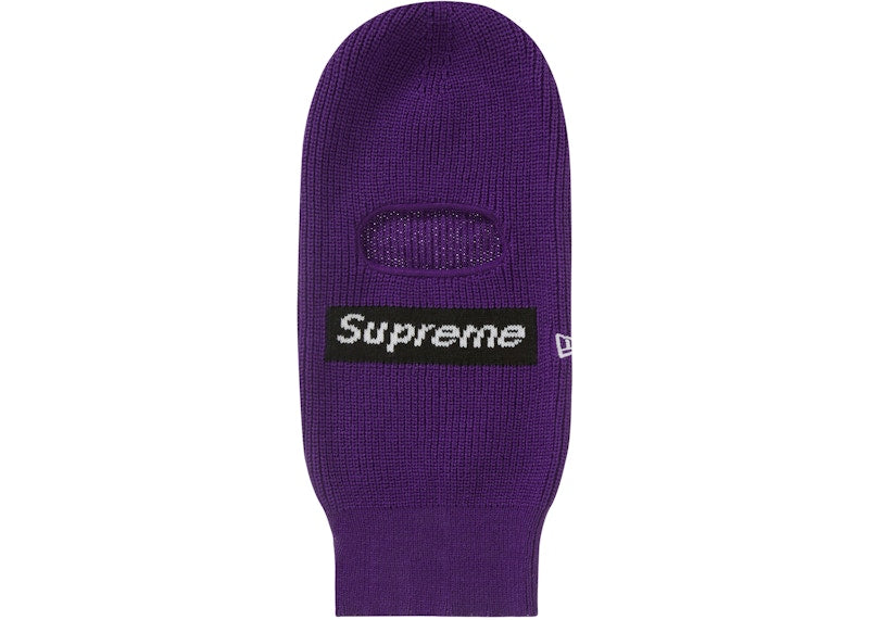 Supreme New Era Box Logo Balaclava (FW22) Dark Purple