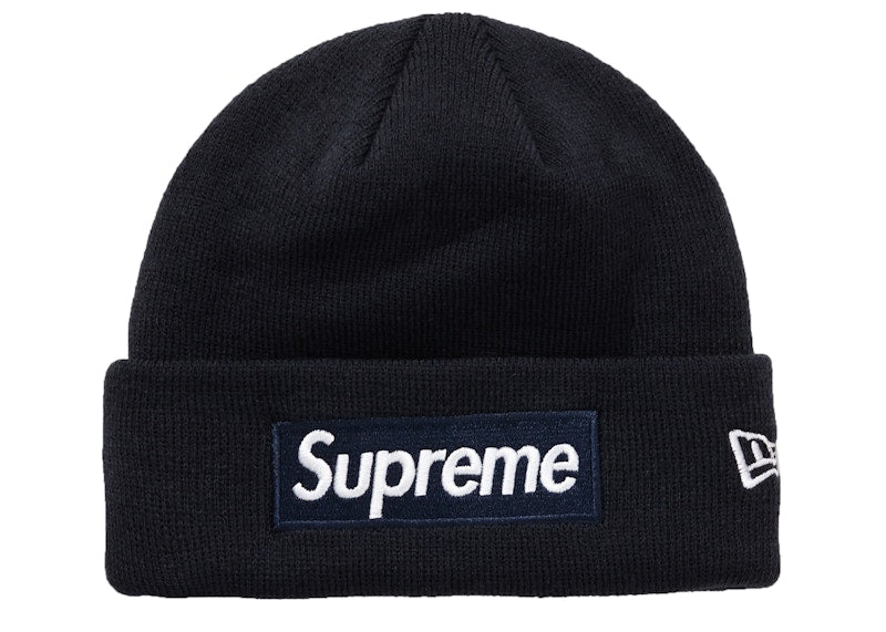 Supreme New Era Box Logo Beanie (FW18) Navy